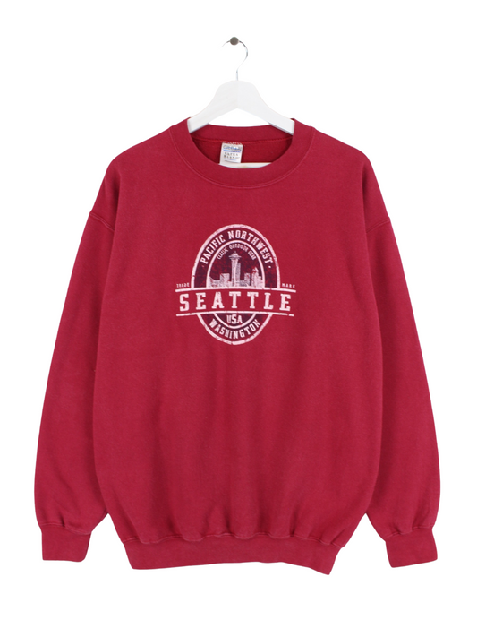 Gildan Print Sweater Rot M