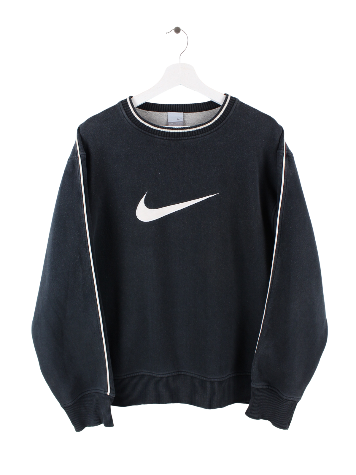Nike 90s Center Swoosh Sweater Black L Peeces