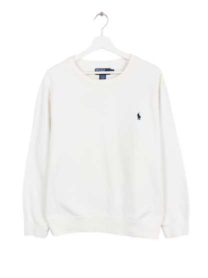 Ralph Lauren Basic Sweater Weiß L