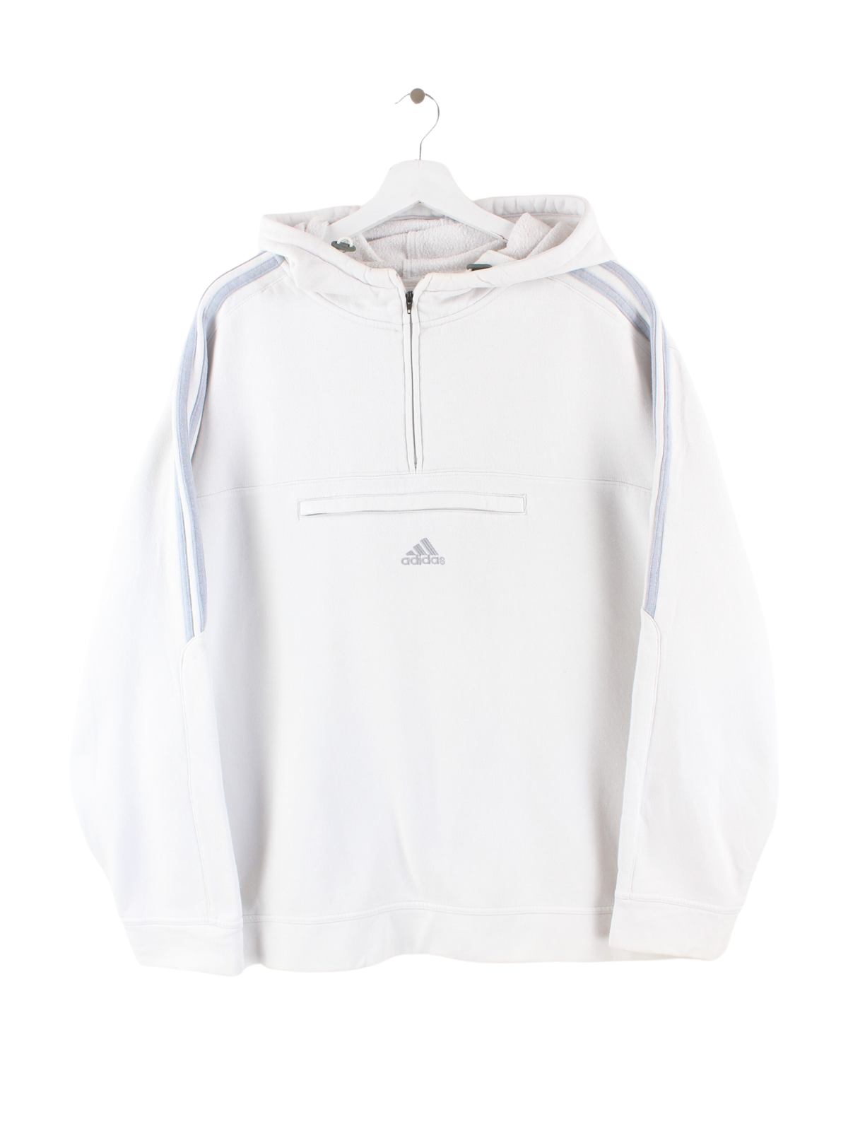 Adidas Half Zip Hoodie White XL Peeces