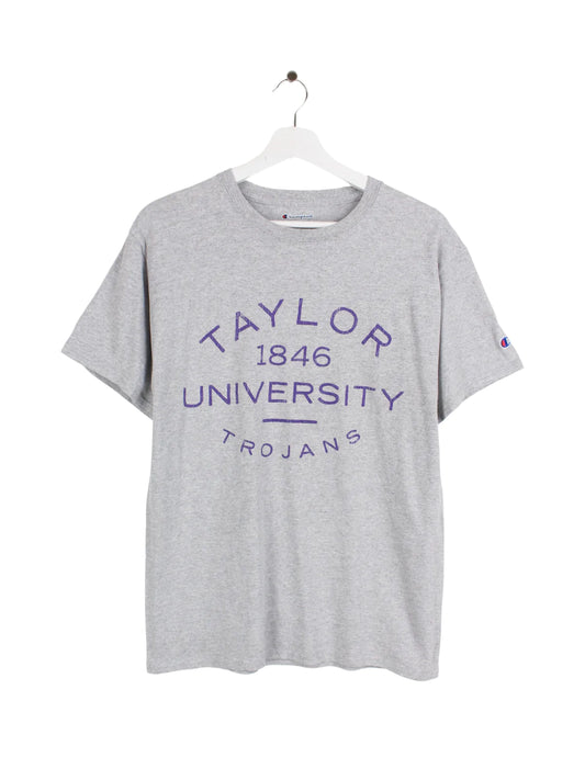 Champion Taylor University Print T-Shirt Grau M
