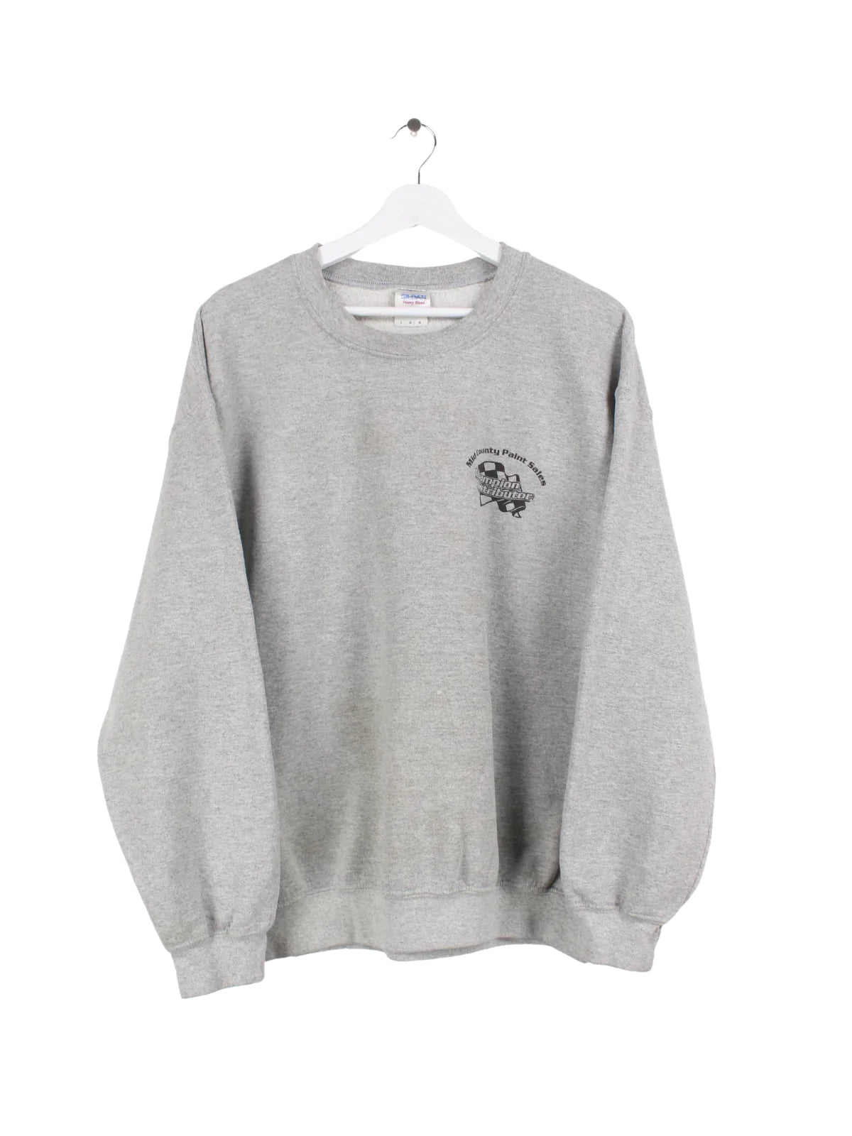 Gildan Sweater Print Grau L