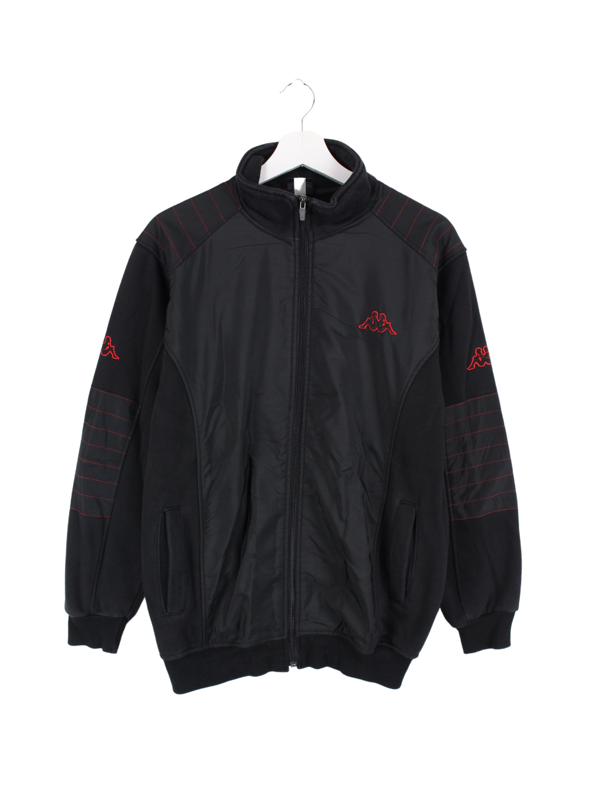 Black and red kappa jacket on sale