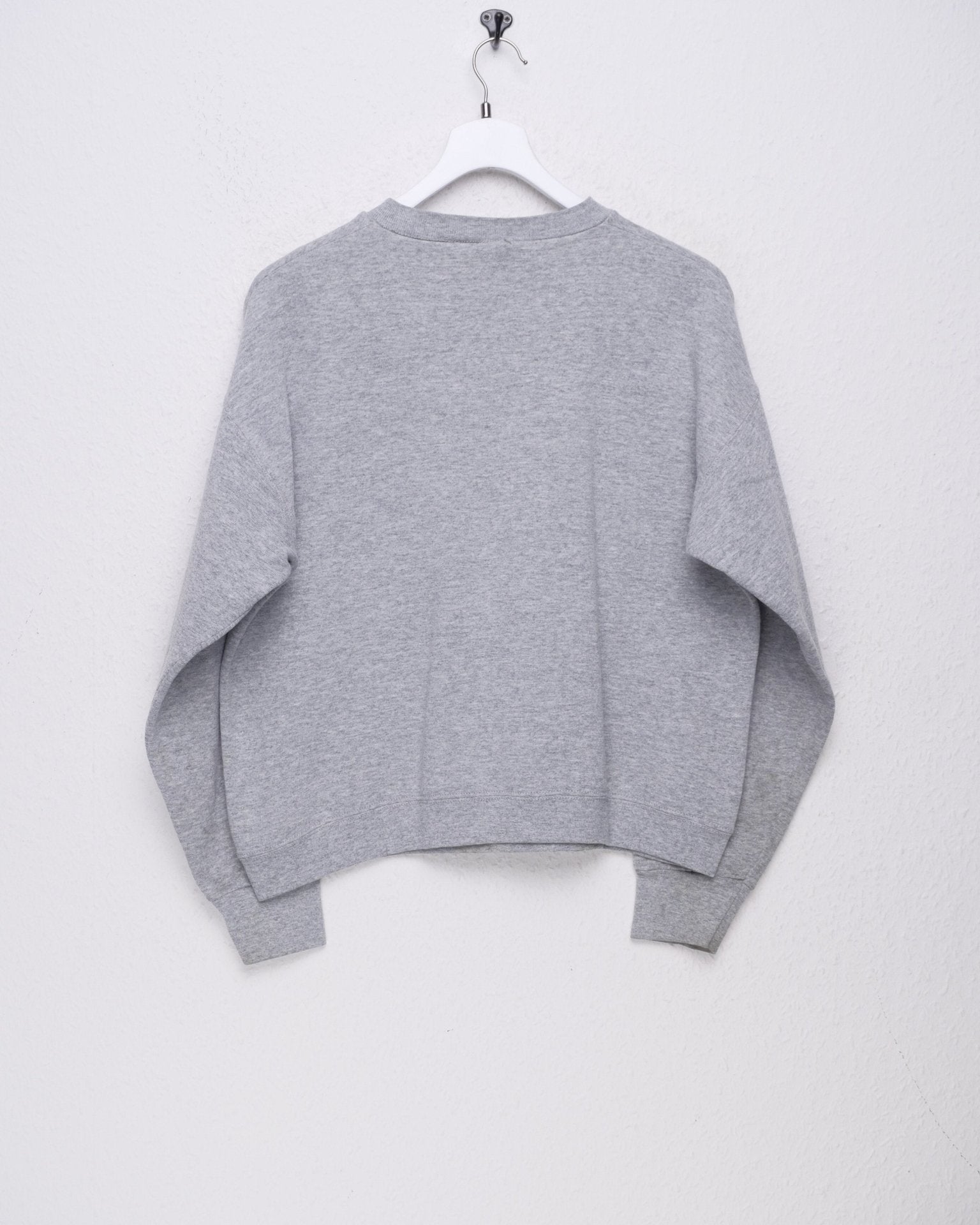 2000 printed Logo grey cropped Sweater - Peeces