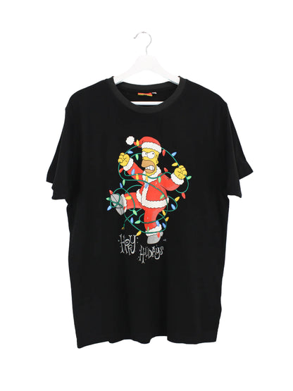 The Simpsons Holiday Print T-Shirt Schwarz XL