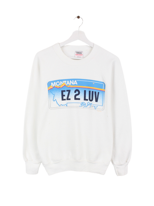 Oneita Montana Print Sweater Weiß M