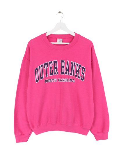Gildan North Carolina Print Sweater Pink M