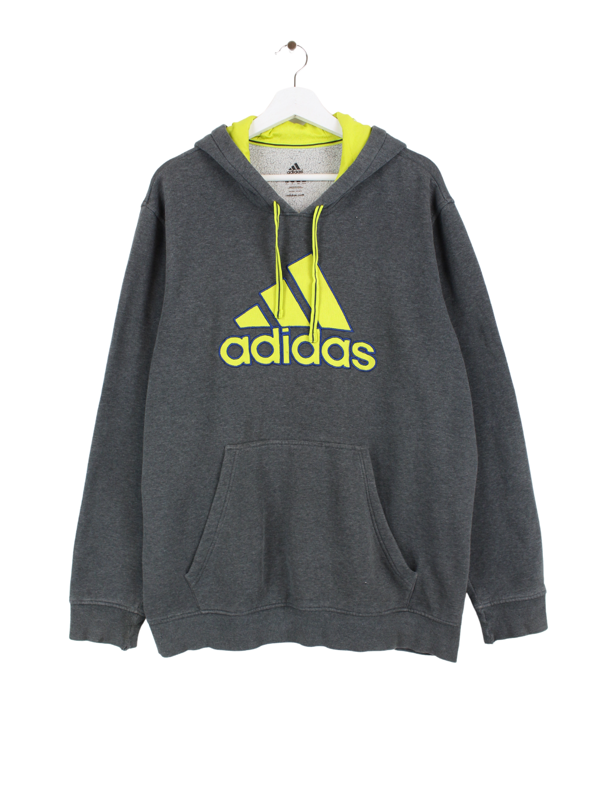 Adidas Embroidered Hoodie Gray XL Peeces