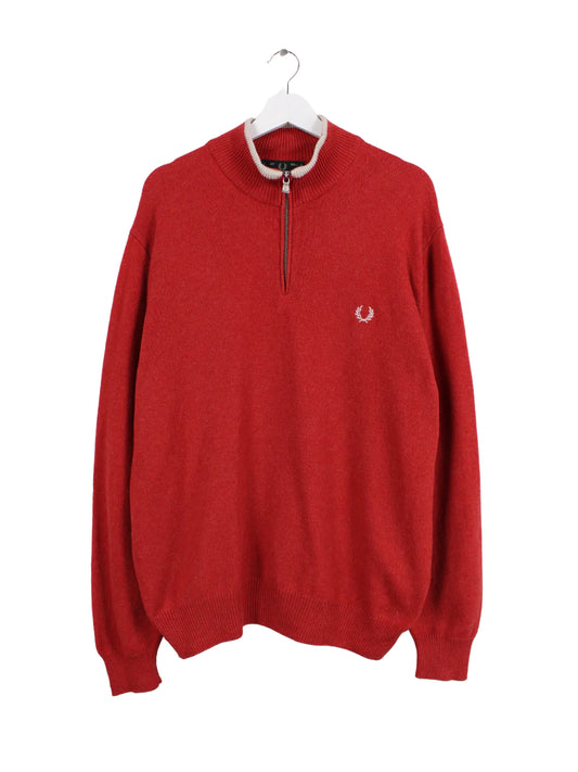 Fred Perry Pullover Strickpullover Rot L