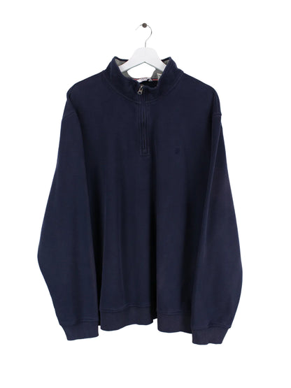 IZOD Half Zip Sweater Blau XXL