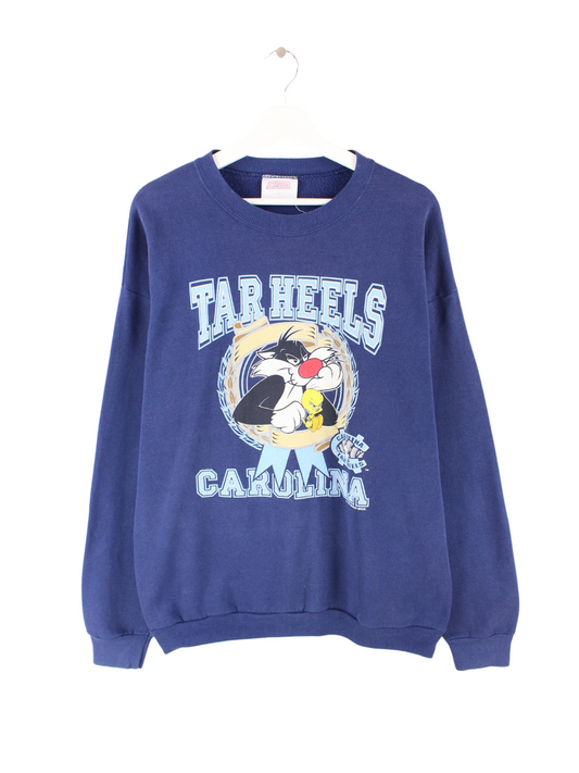 CSA 1997 Tar Heels Carolina Print Sweater Blau XL