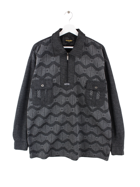Wrangler Half Zip Sweater Grau 3XL