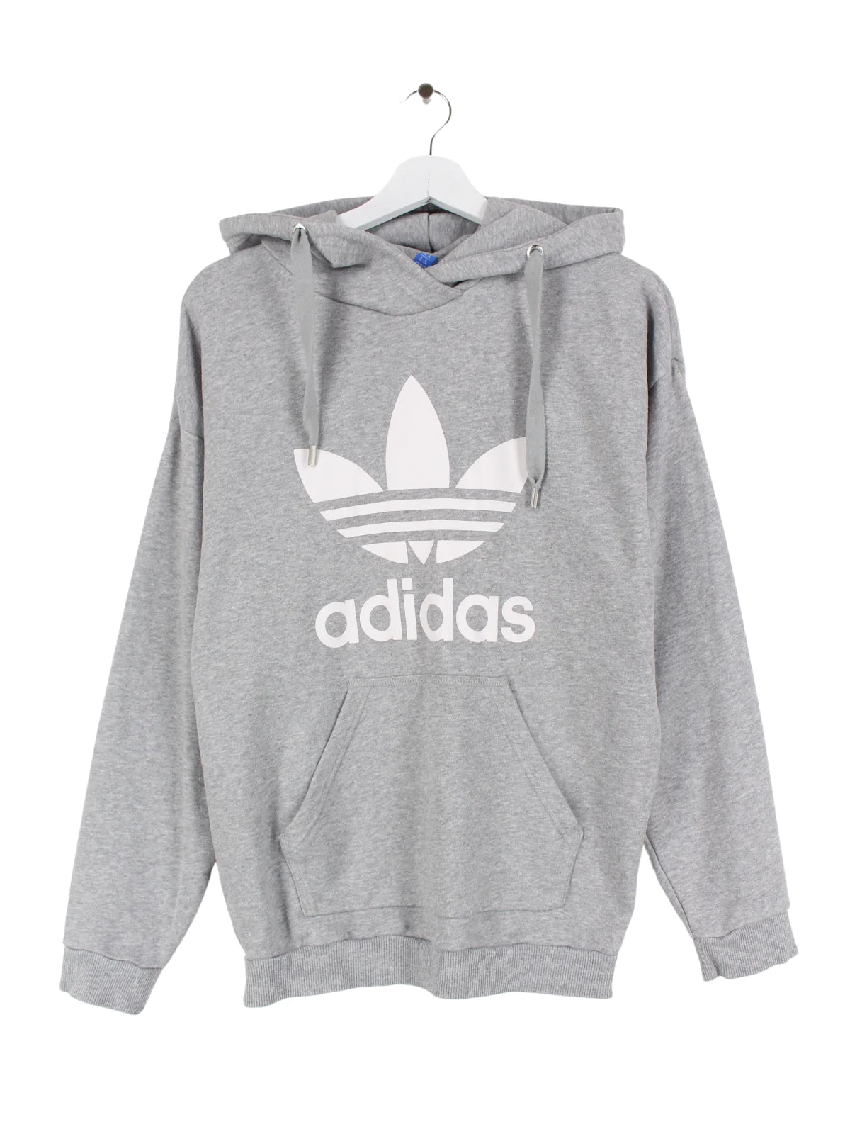 Adidas trefoil hoodie gray clearance