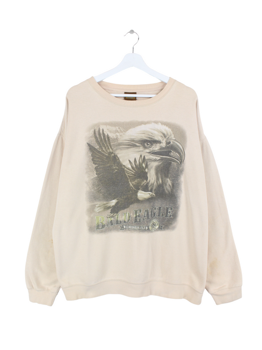 American Outdors Print Sweater Beige