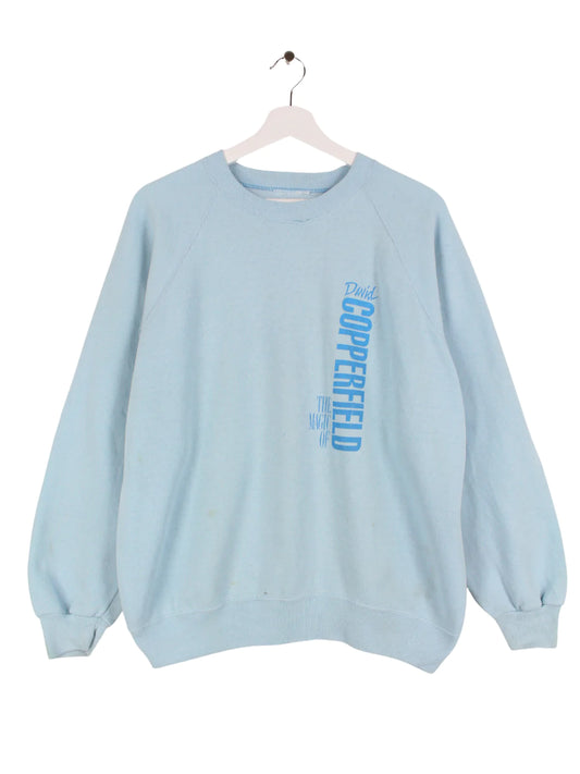 David Copperfield Print Sweater Blau S