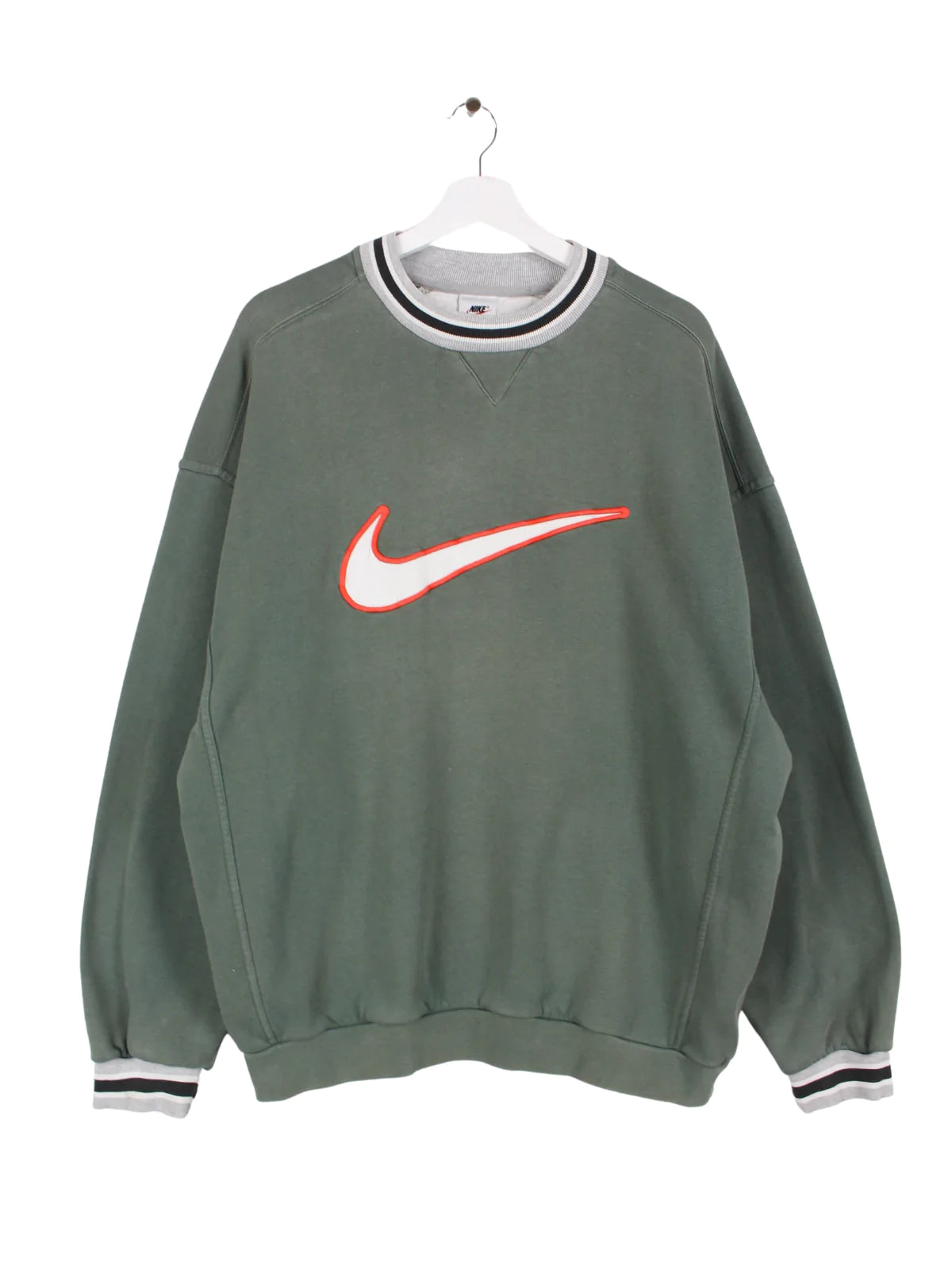 Nike 90s Big Swoosh Sweater Grün L