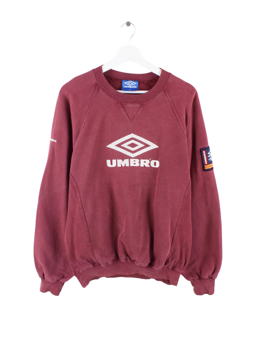 Umbro Embroidered Sweater Weinrot S