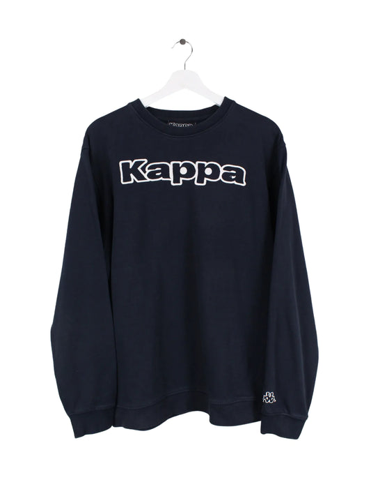 Kappa Spellout Sweater Blau L