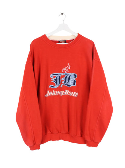 Johnny Blaze Embroidered Sweater Rot XXL