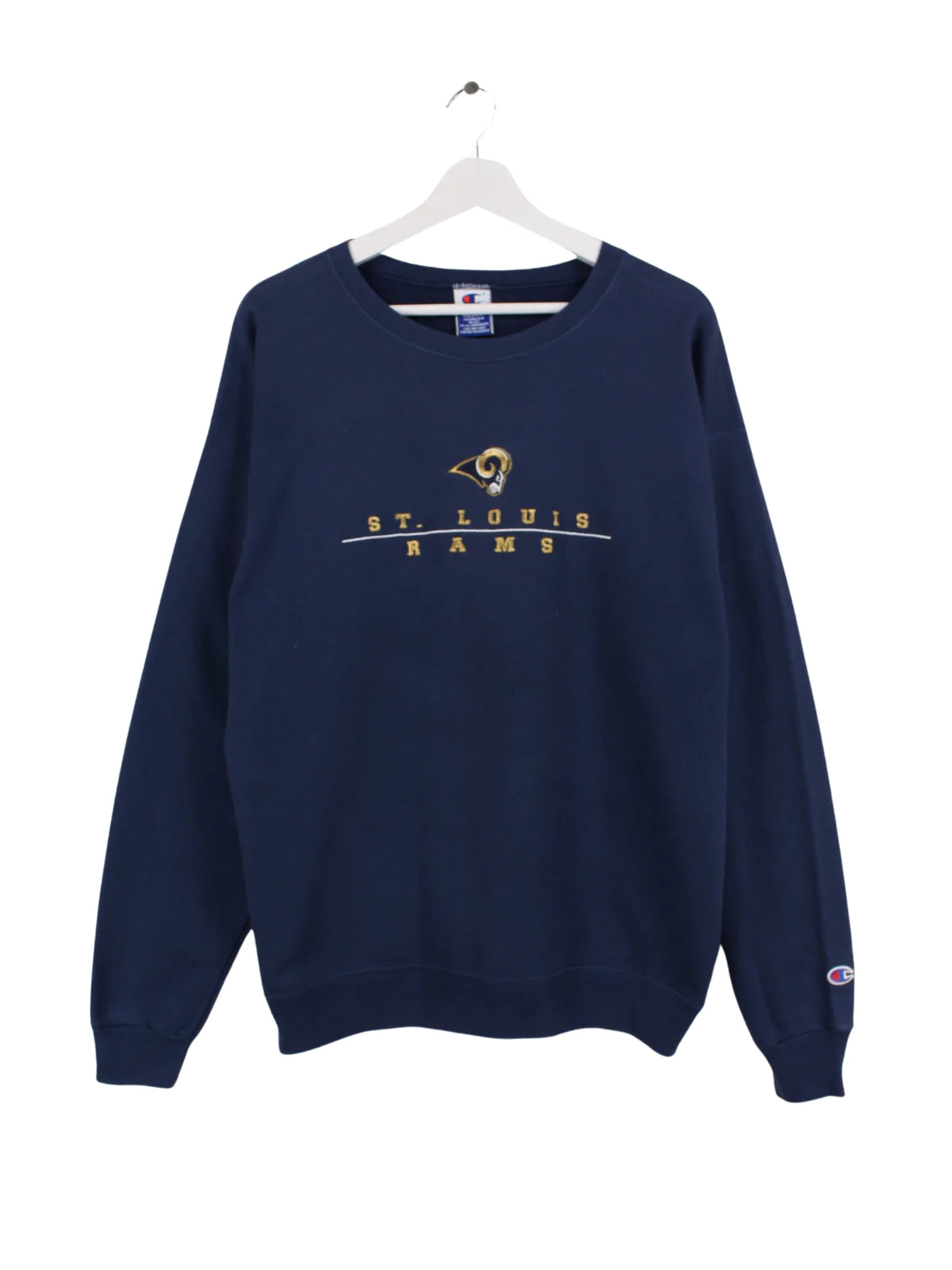 Champion St. Louis Rams Embroidered Sweater Blau M