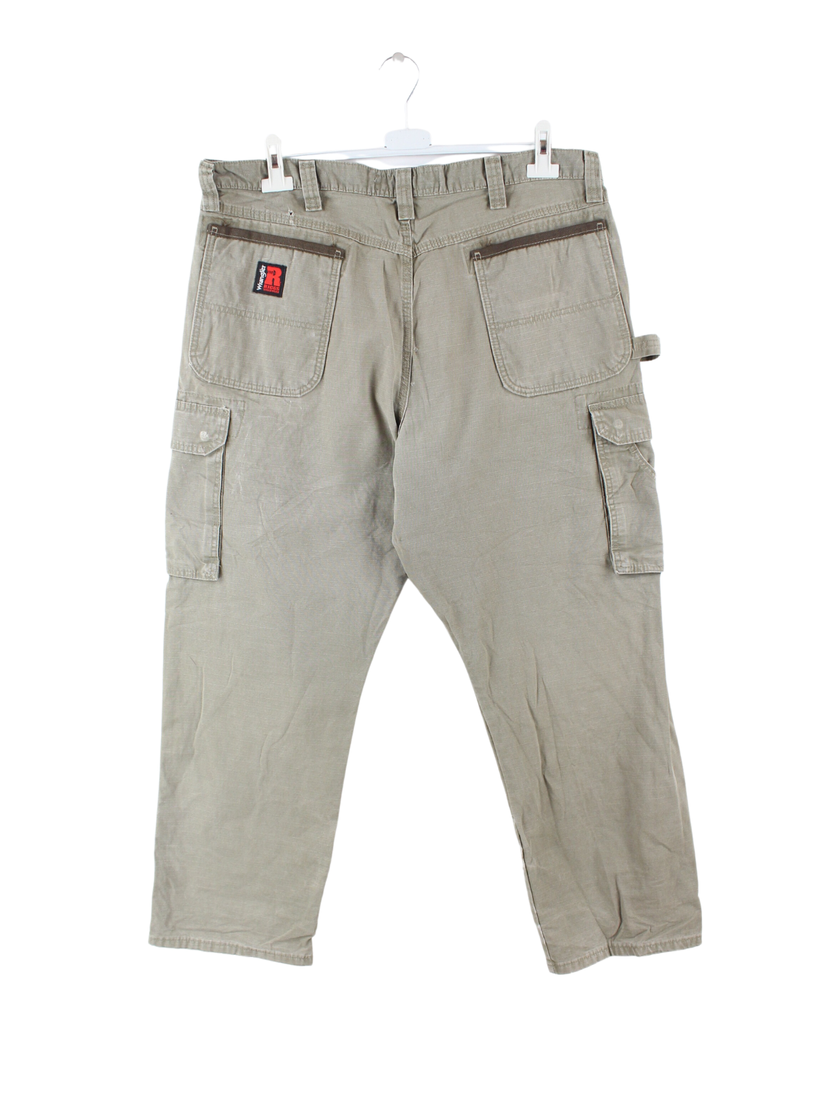 ベージュ W36 WRANGLER RIGGS CARGO PANTS BARK - ワークパンツ