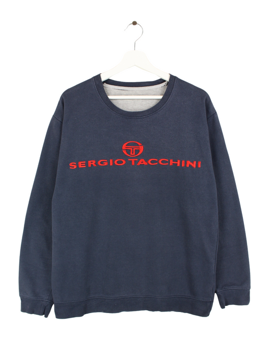 Sergio Tacchini Embroidered Sweater Blau M