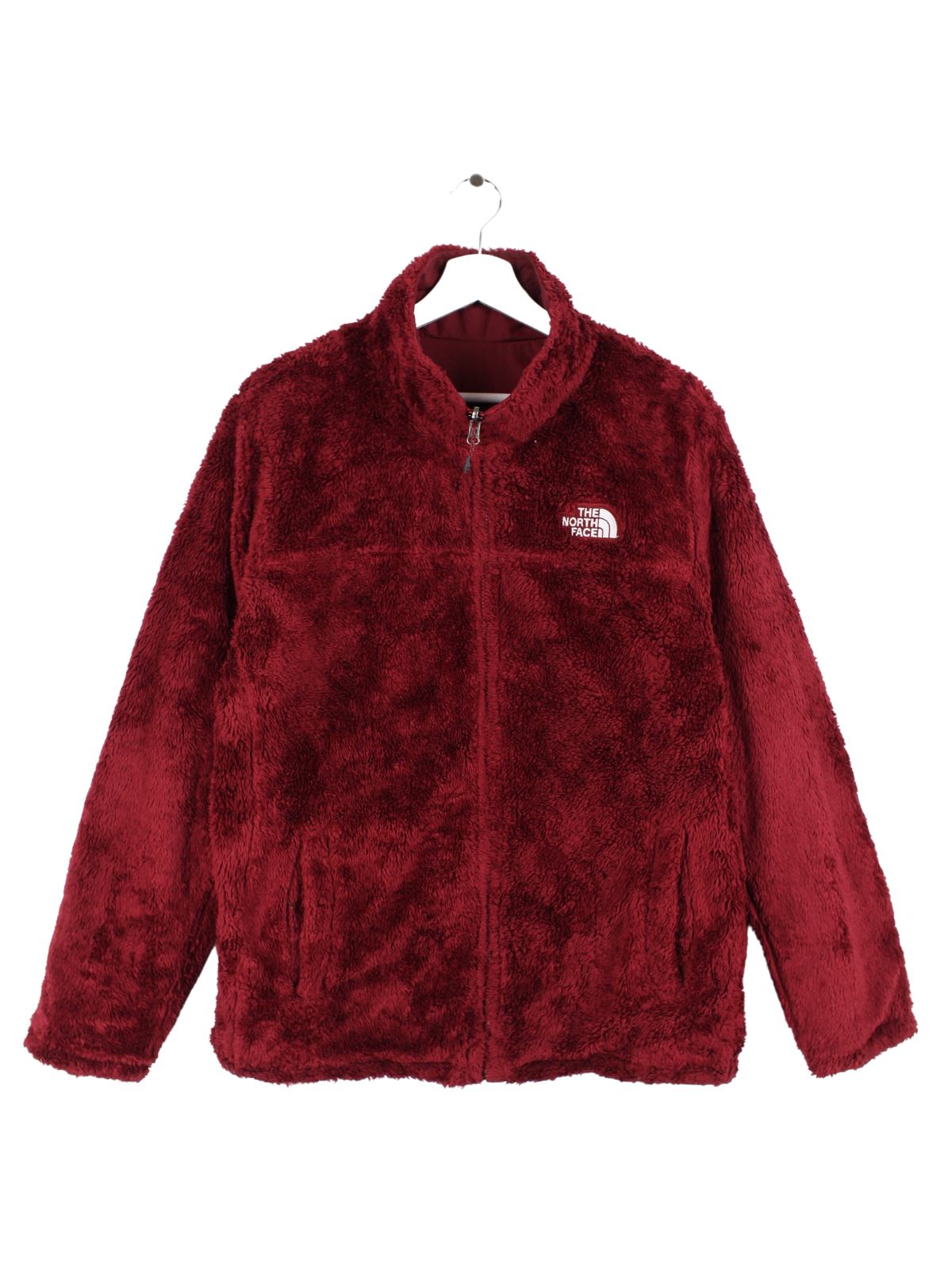 Ladies red sales north face jacket
