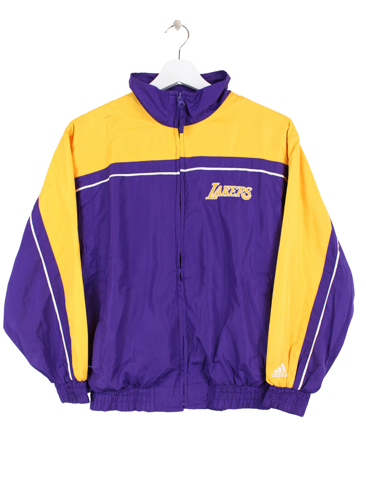 Adidas Women's Lakers Training Jacket Purple Yellow S – Peeces