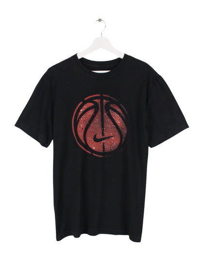 Nike Basketball Print T-Shirt Schwarz M