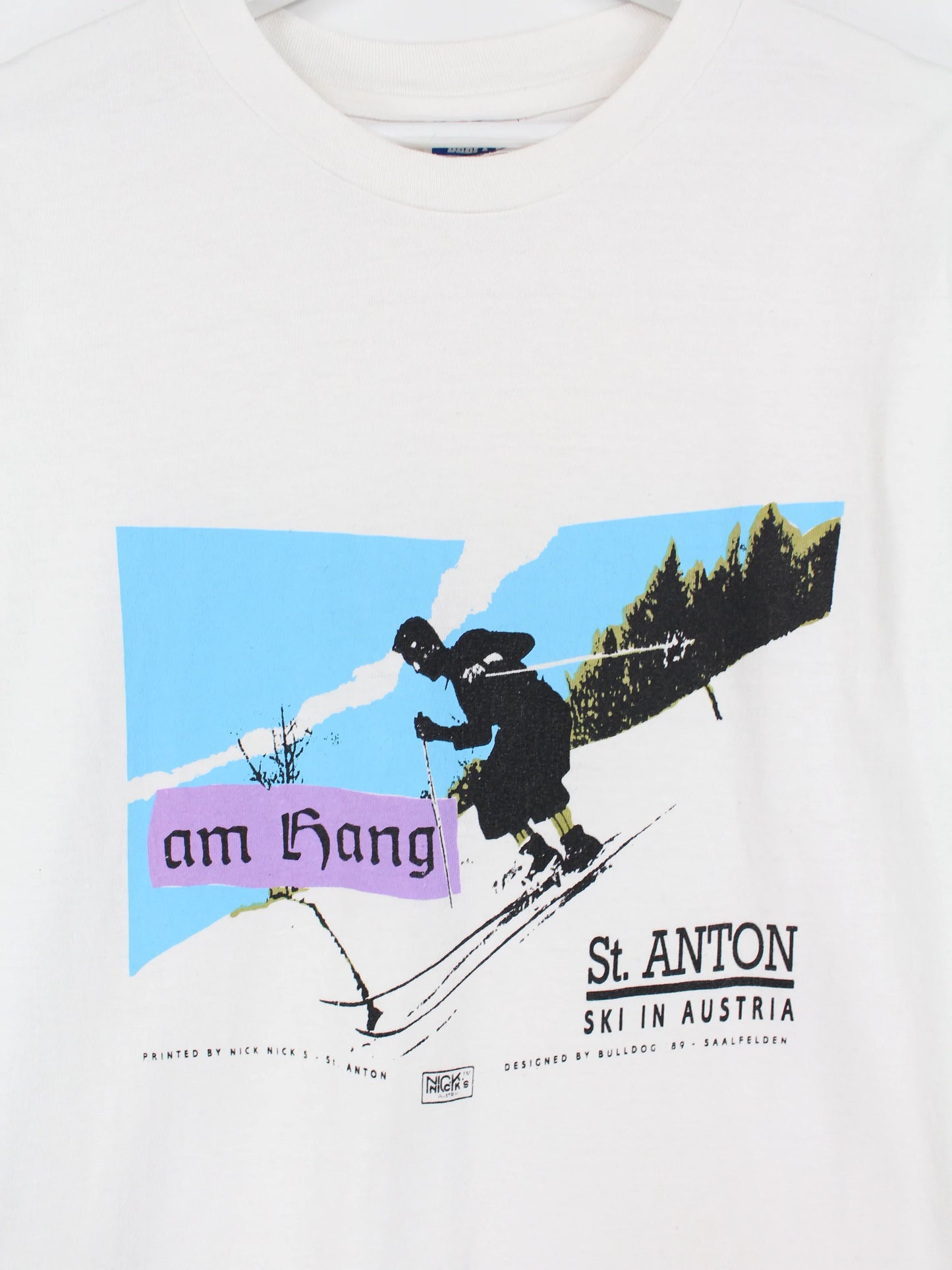 Hanes 1989 St. Anton T-Shirt Weiß L