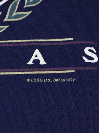 Vintage Anvil 1992 Dallas T-Shirt Blau XL