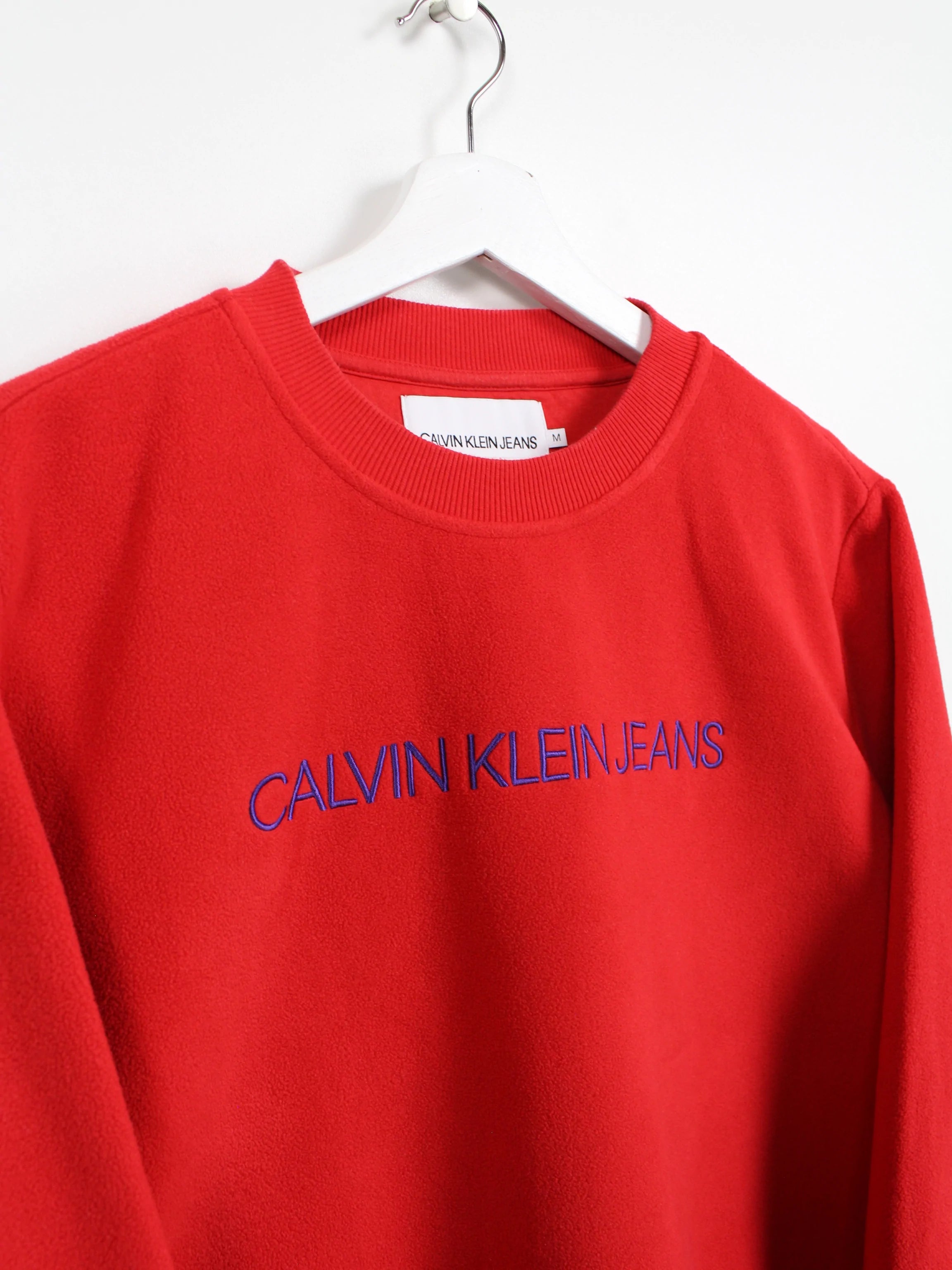 Calvin klein jeans red sweater clearance