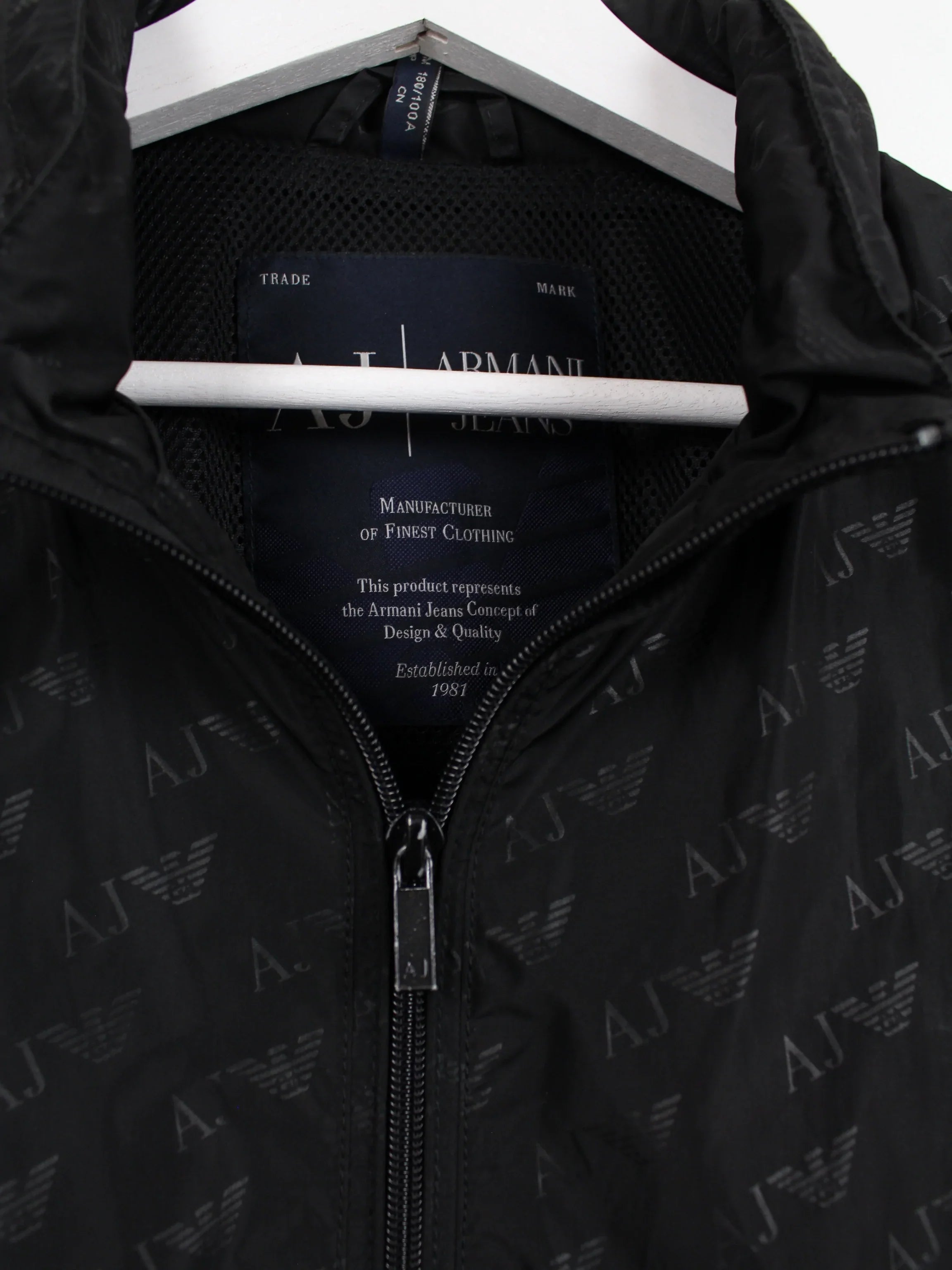 Mens armani jeans jacket clearance