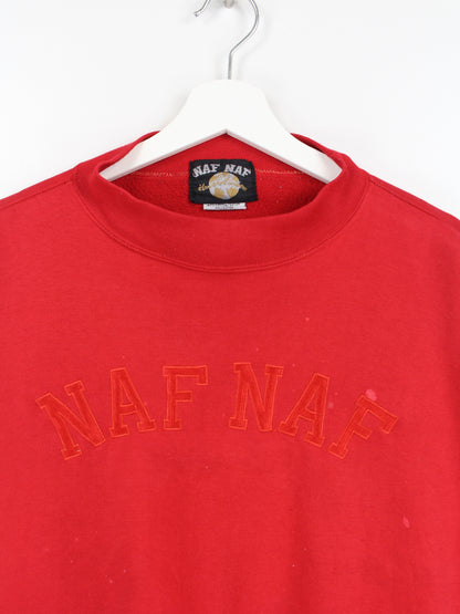 Naf Naf Embroidered Sweater Rot M
