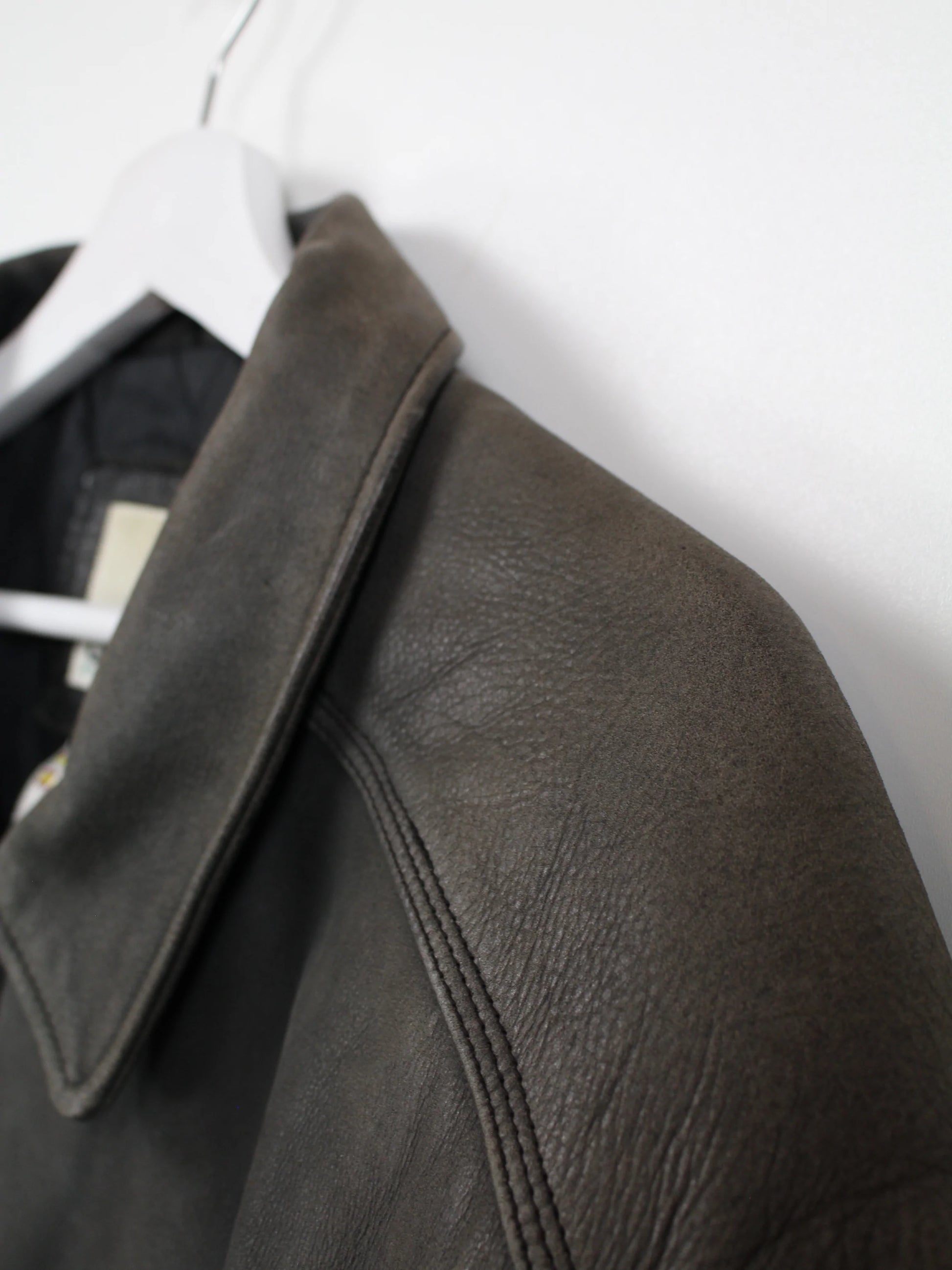 Adidas equipment leather clearance jacket