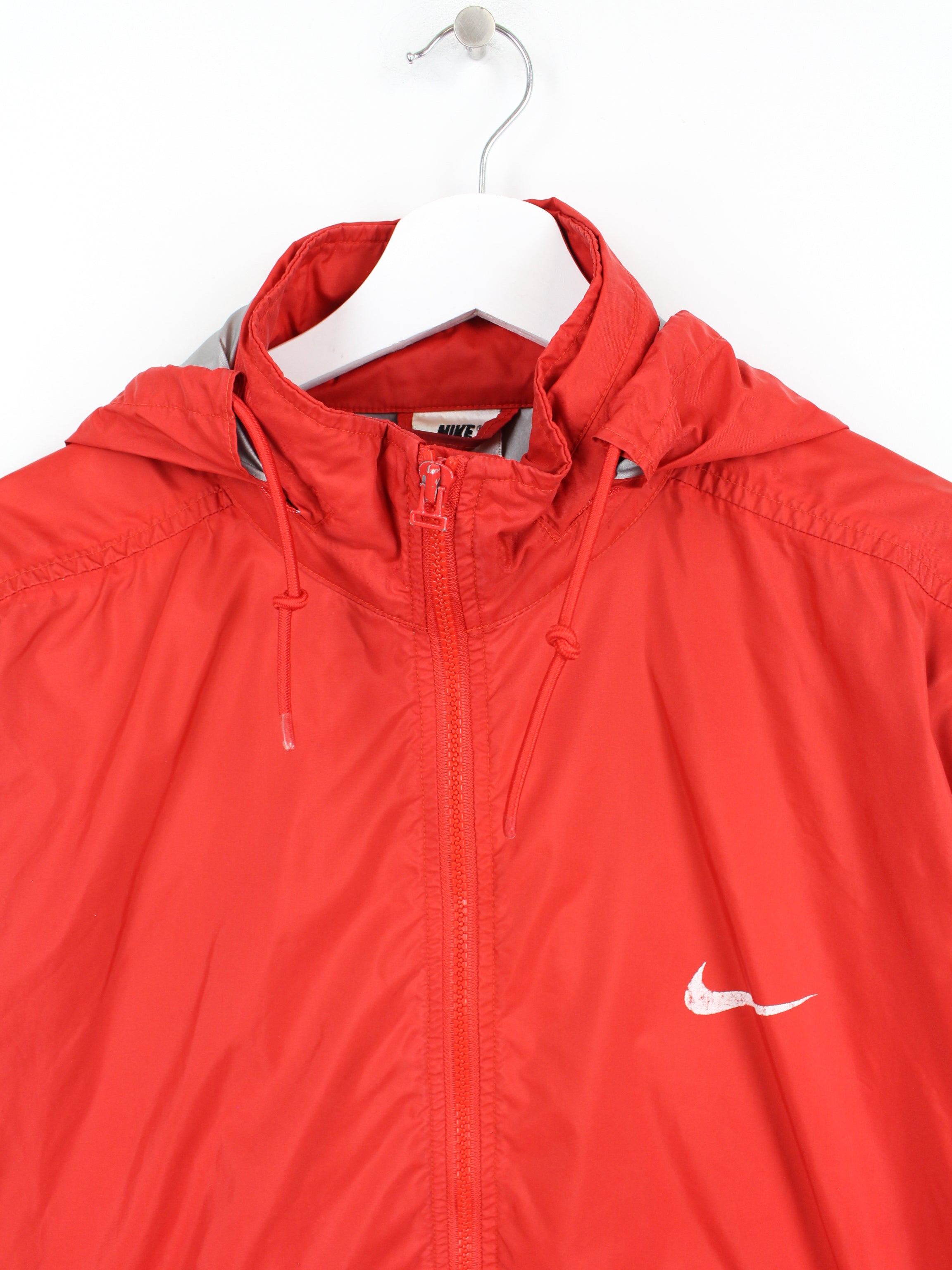 Nike swoosh jacket on sale red