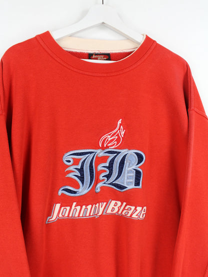 Johnny Blaze Embroidered Sweater Rot XXL