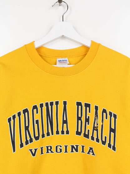Gildan Virginia Beach Sweater Gelb S