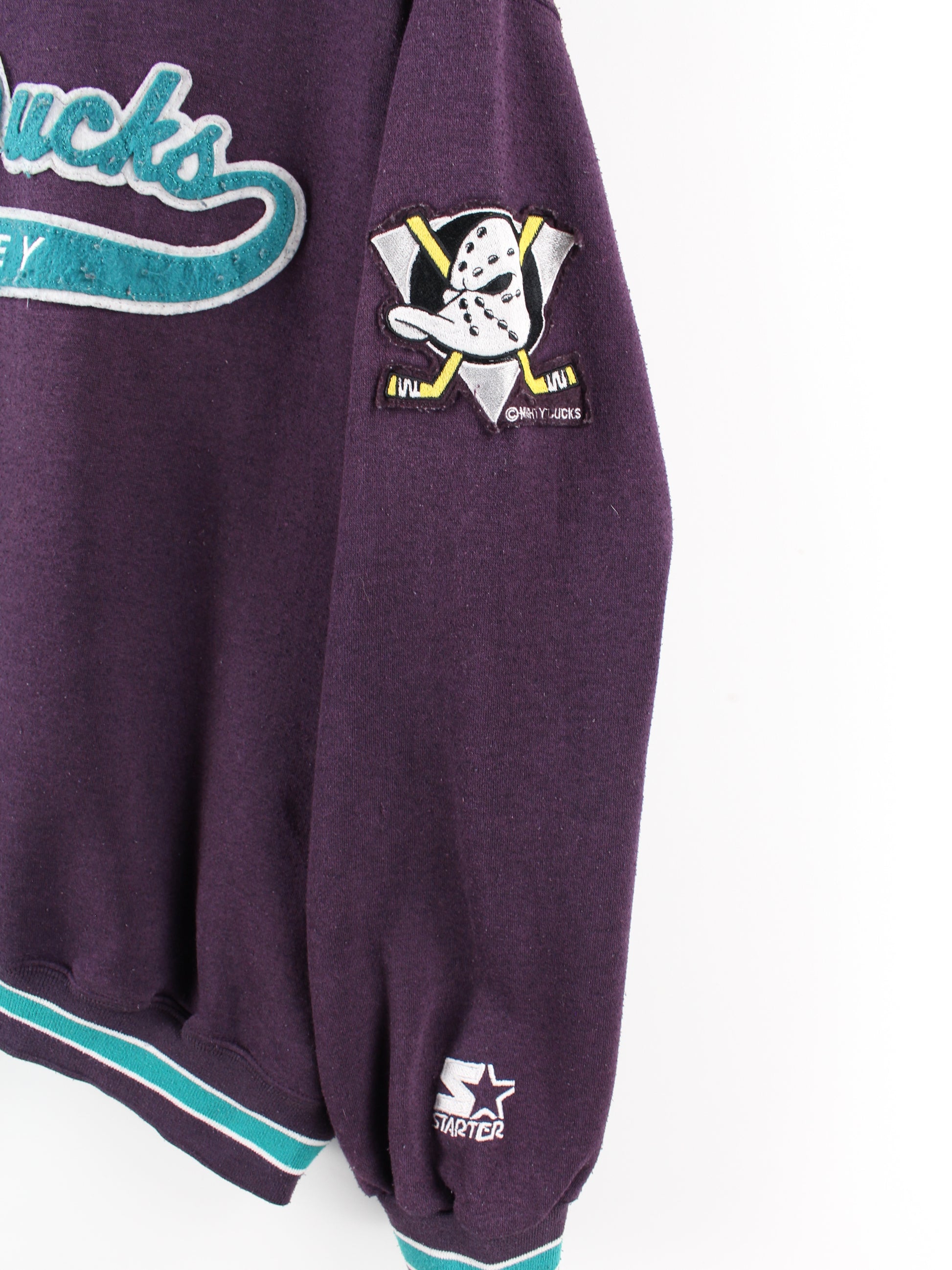 Anaheim Mighty Ducks Vintage 90s Starter Sweatshirt One 