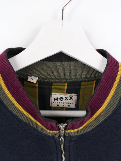 Mexx 90s Half Zip Sweater Blau XL