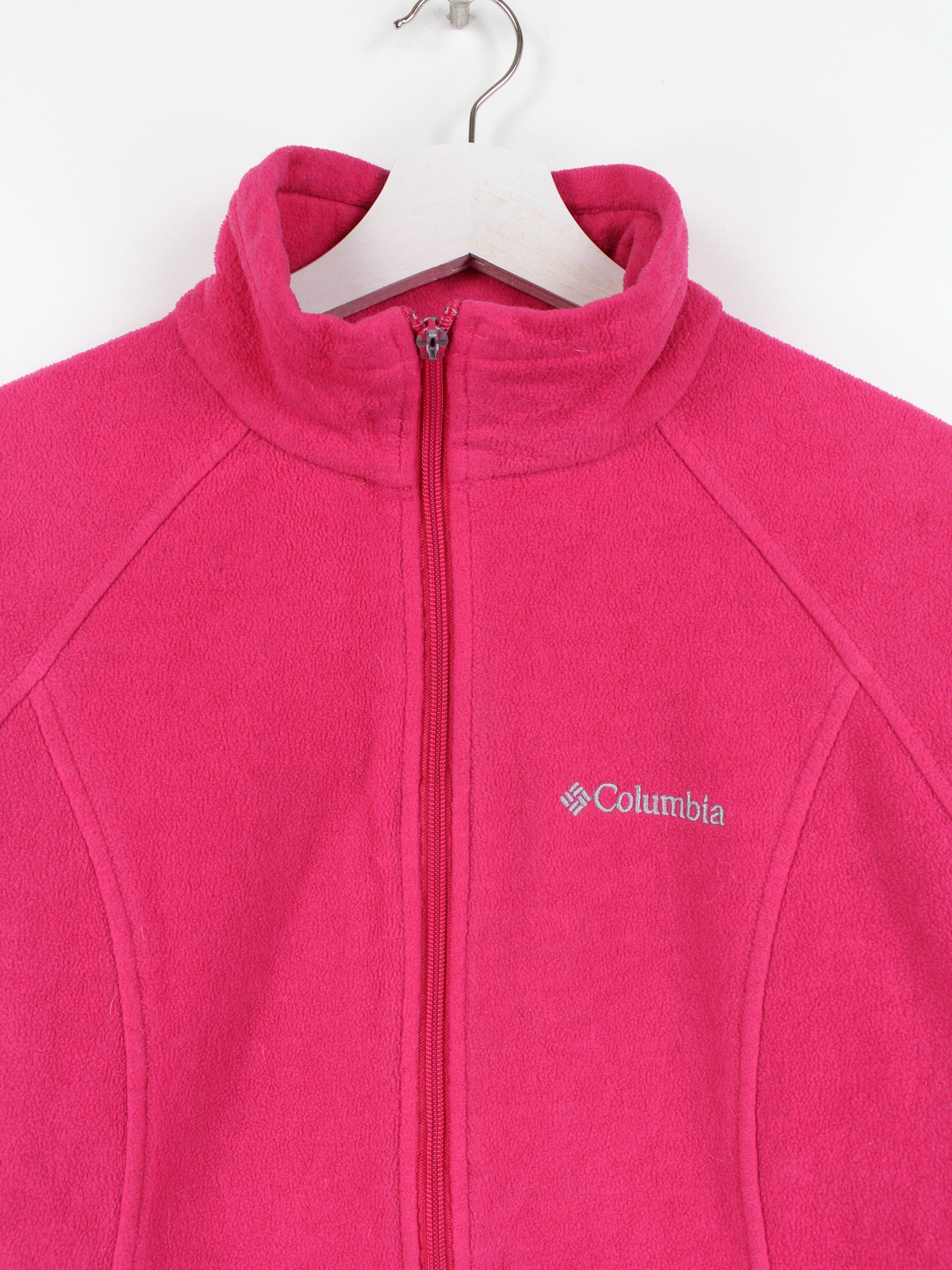 Hot pink deals fleece jacket