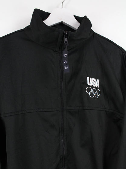 USA Olympia Trainingsjacke Schwarz L