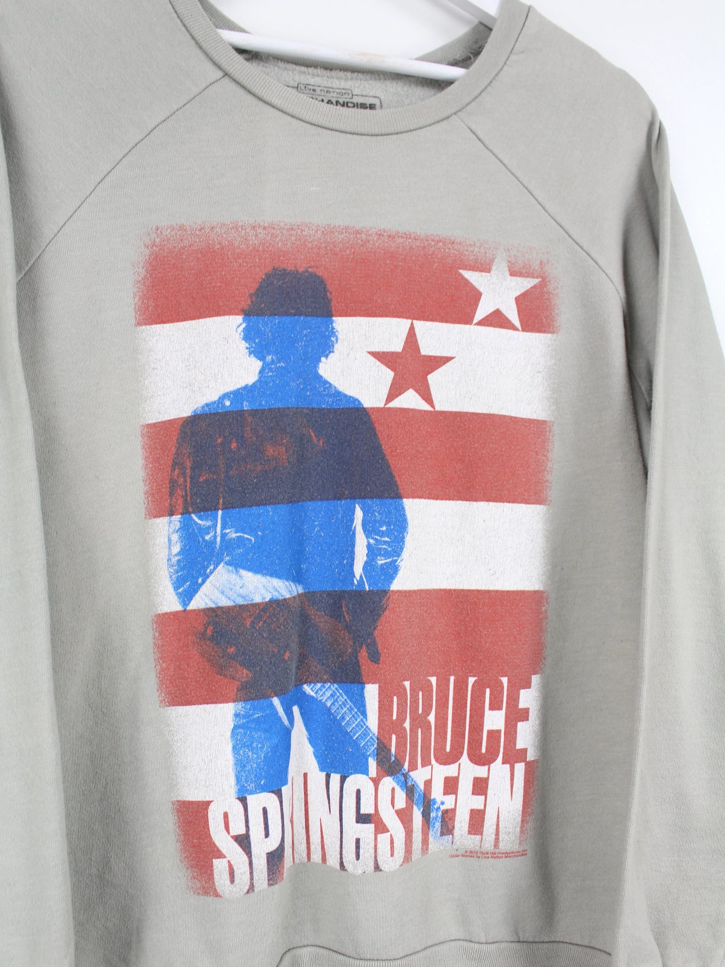 Bruce Springsteen Print Sweater Beige S