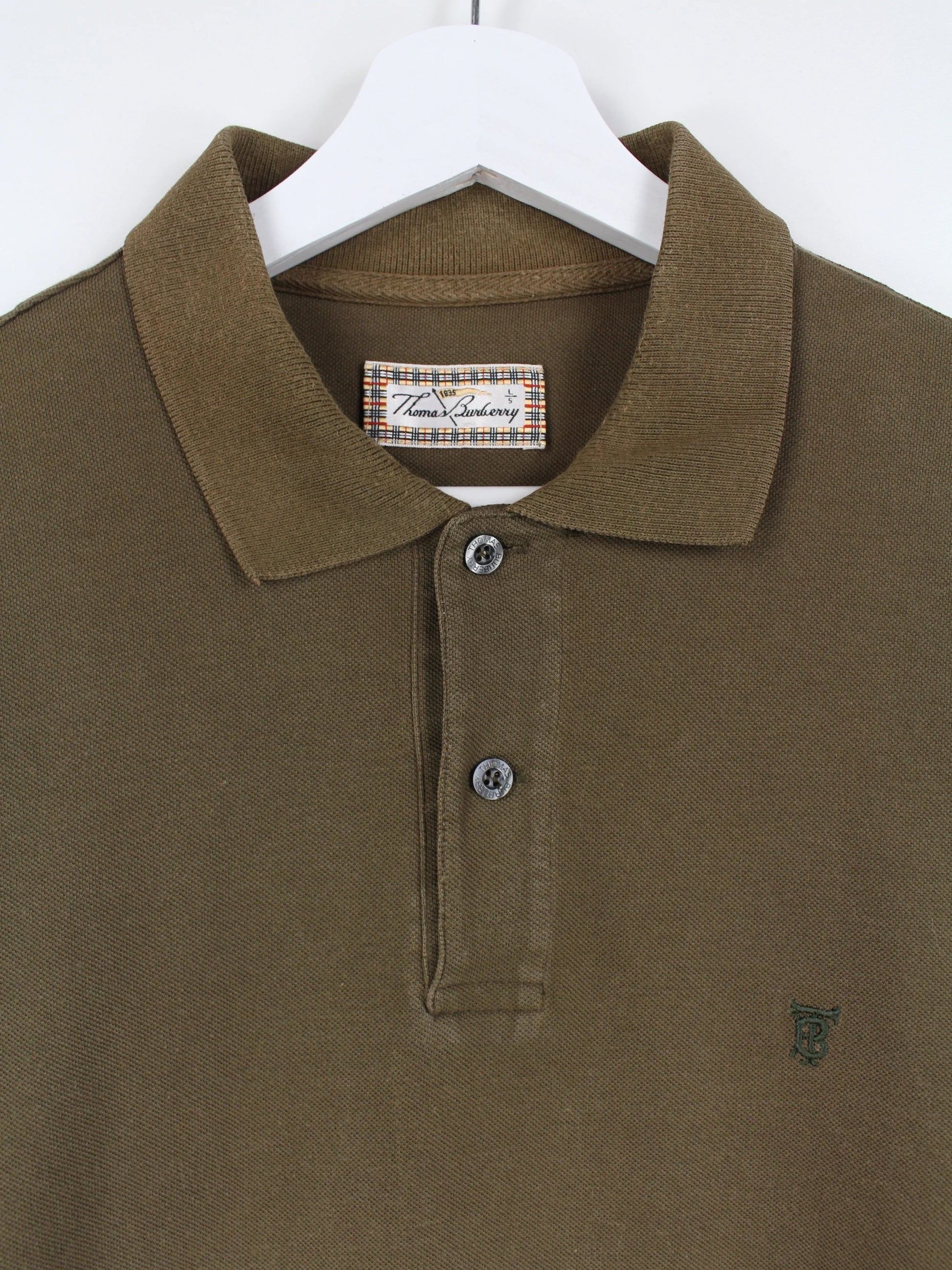 Burberry polo khaki best sale