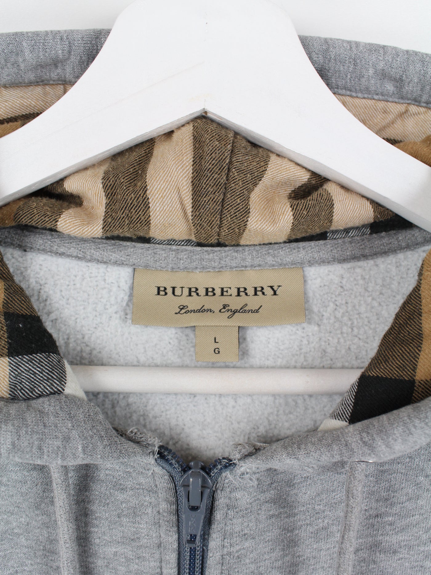 burberry hoodie herren grau