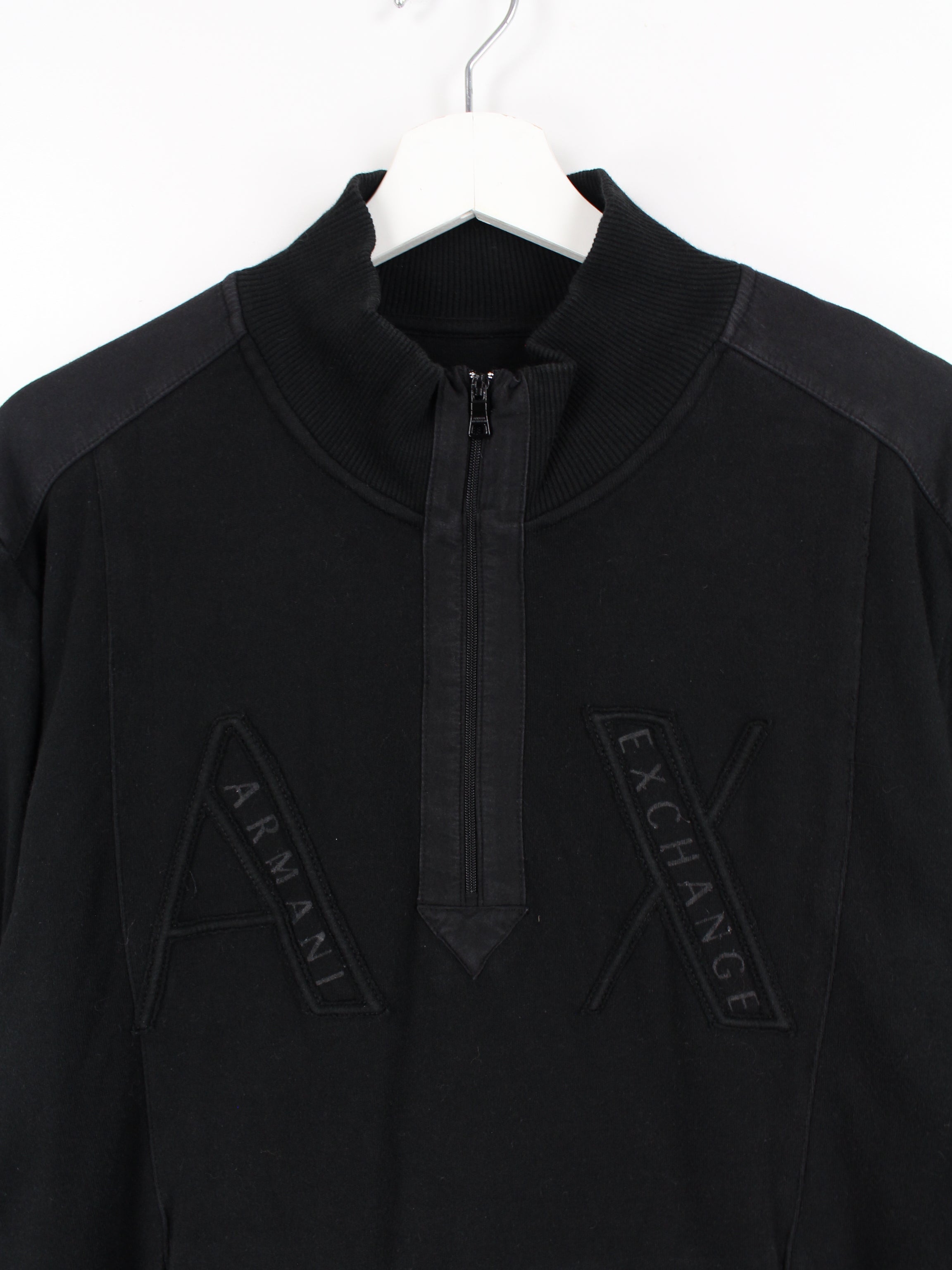 Armani Exchange Half Zip Sweater Black XL Peeces