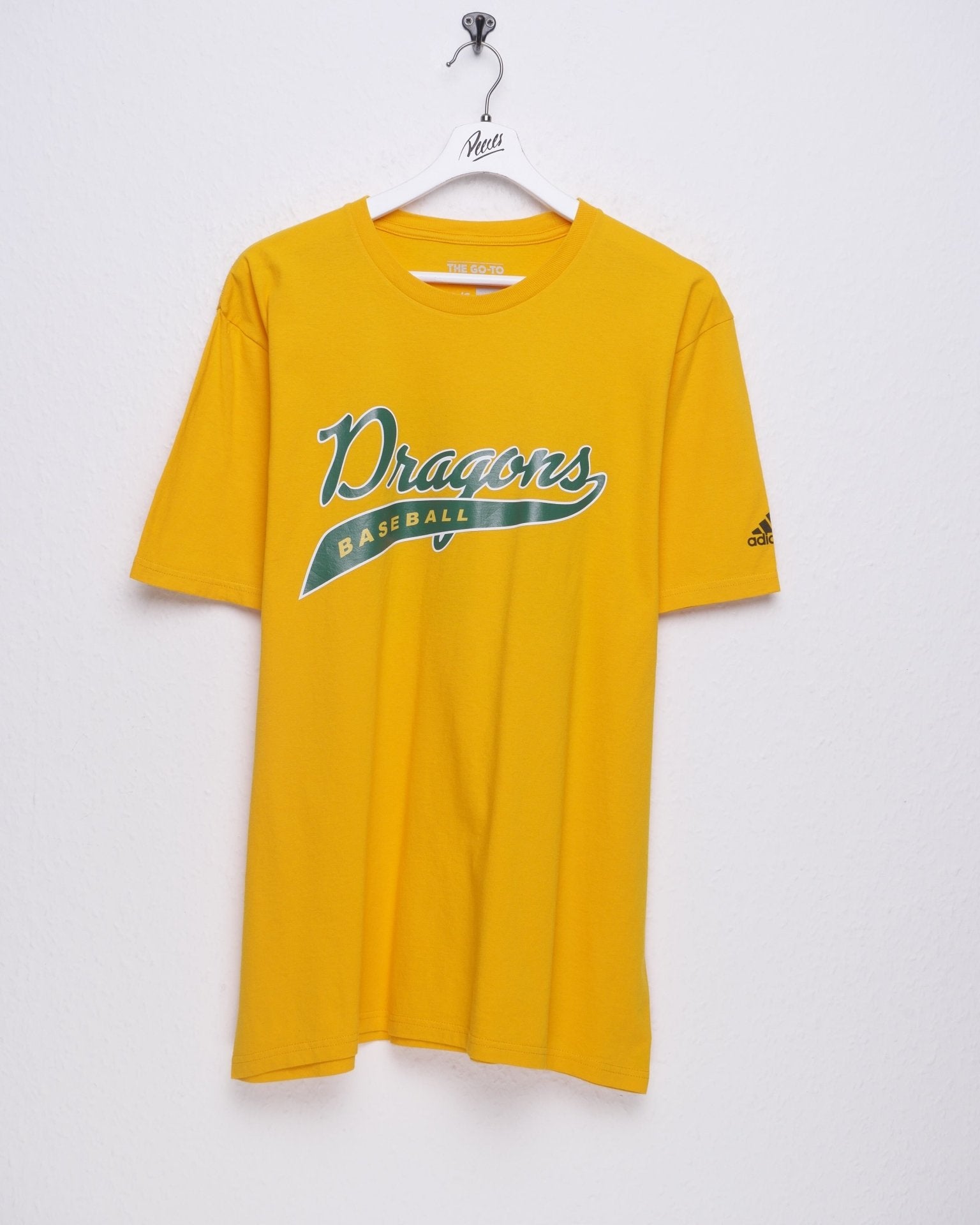 Adidas Baseball Dragons printed Logo yellow Shirt - Peeces