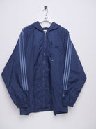Adidas big embroidered Logo blue Vintage Track Jacke - Peeces