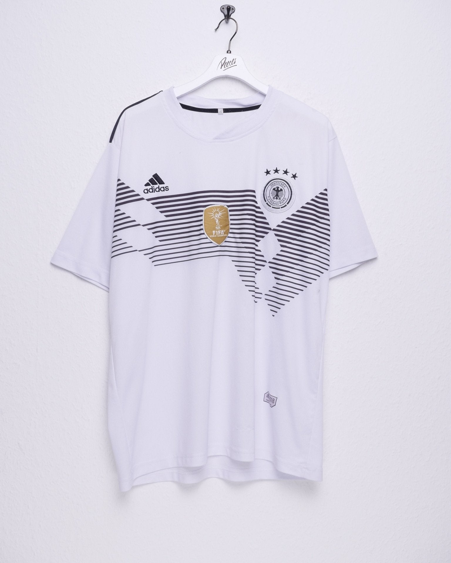 adidas Deutscher Fussball-Bund embroidered Logo Jersey Shirt - Peeces