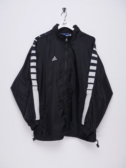 adidas embroidered Logo black thick Track Jacket - Peeces